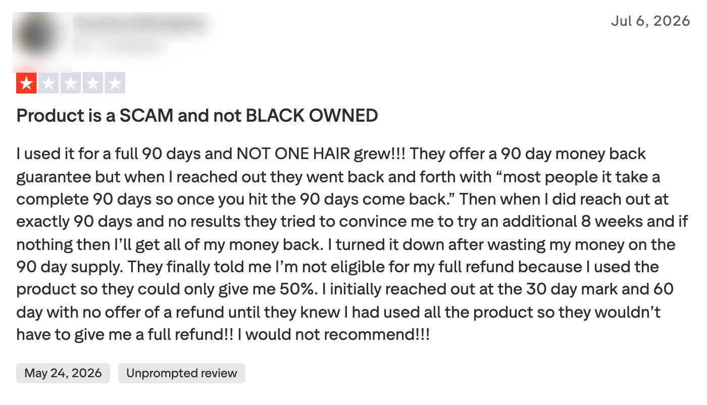 1-star Lumin review on Trustpilot